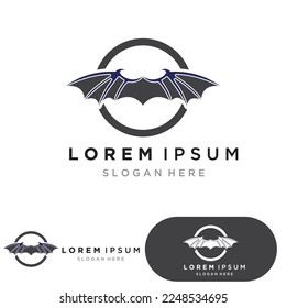Dragon vector icon illustration design logo template