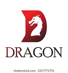 Dragon vector icon illustration design logo template