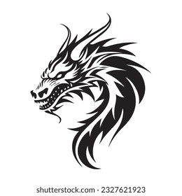 Dragon vector icon illustration design logo template