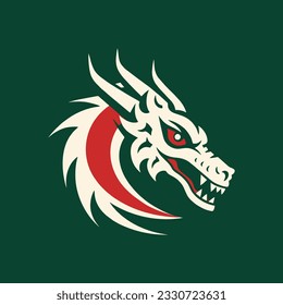 Dragon vector icon illustration design logo template