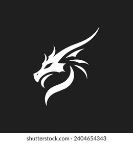 Dragon vector icon illustration design logo template