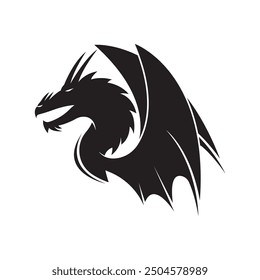 Dragon vector icon illustration design logo template
