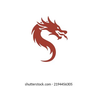 Dragon vector icon logo design element