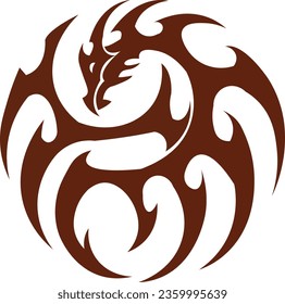dragon vector icon symbol illustrator 
