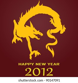 Dragon. Vector illustration