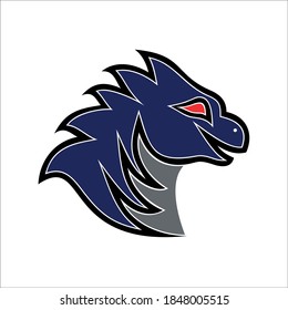 Drachenvektorgrafik-Logo-Design