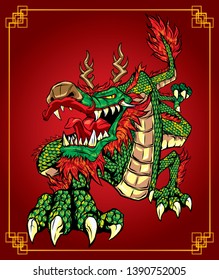 Dragon Vector illustration chinese new year