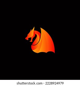 dragon vector illustration for icon,symbol or logo. dragon template logo