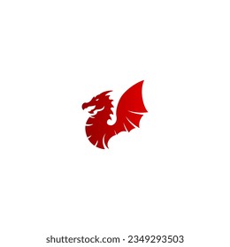 dragon vector illustration for icon,symbol or logo. dragon logo template