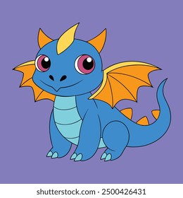 Dragon Vector Illustration - Mythical Creature Art Design