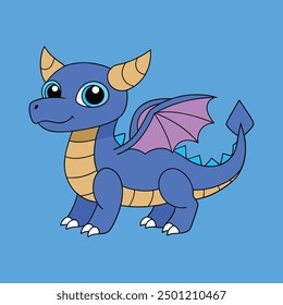 Dragon Vector Illustration - Mythical Creature Art Design