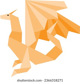 Imagen vectorial de dragón o imagen de clip