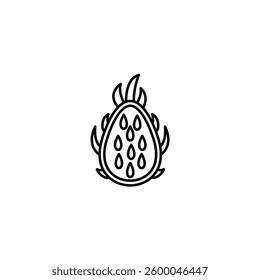 Dragon vector line icon icons design