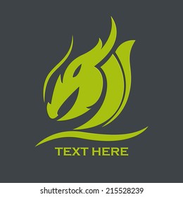 dragon vector. Dragon logo vector design template, 