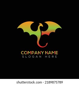 Dragon vector logo illustration template