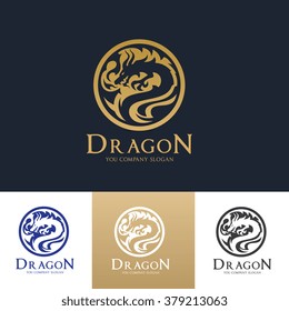 Dragon Vector Logo Template