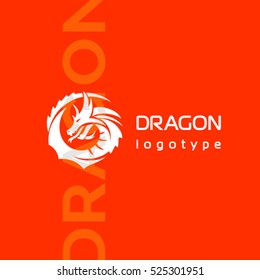 Dragon Vector Logo Template.