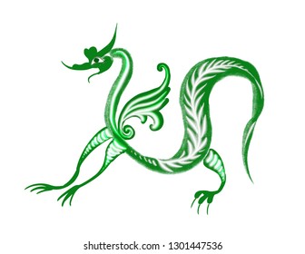 Dragon vector sign