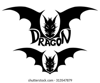 Dragon vector sign