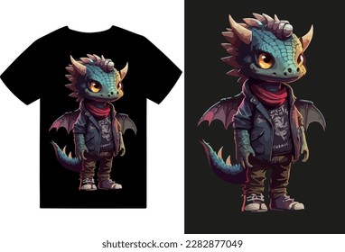 Dragon Vector T-shirt deisgn And Baby dragon illustration file