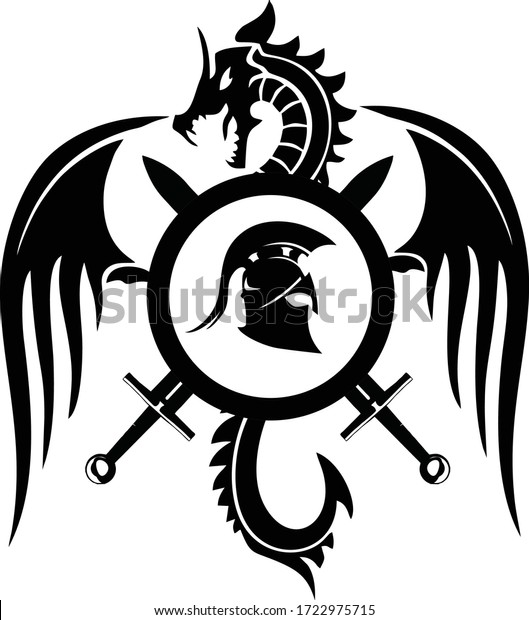 Dragon Warrior Vector Symbol Stock Vector (Royalty Free) 1722975715 ...