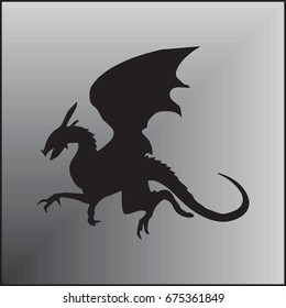 Dragon Wing Crest Stock Vector (Royalty Free) 675361849 | Shutterstock