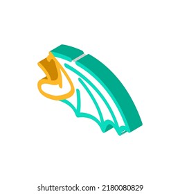 dragon wing isometric icon vector. dragon wing sign. isolated symbol illustration