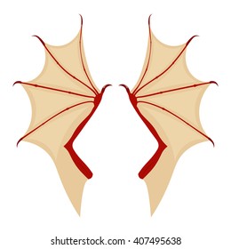 dragon wing vector illustration