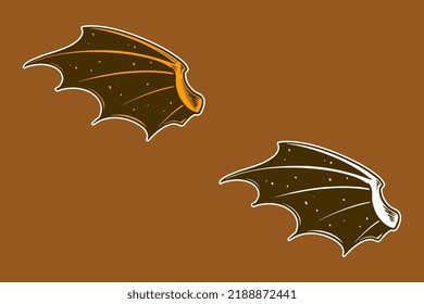 dragon wing vector illustration object