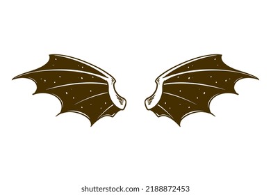 dragon wing vector illustration object