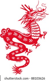 Dragon year 2012. Chinese zodiac symbol.