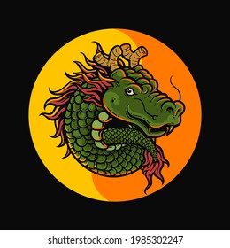 Drachenjang, Premium-Vektorgrafik