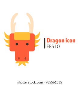 Dragon zodiac icon vector