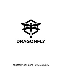 Dragonflay logo modern simple animal