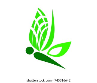 Dragonflies Green Vector