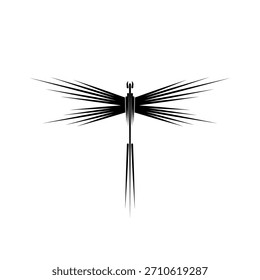 Dragonfly abstrakt Vektor Logo Design
