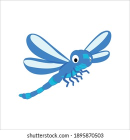 Dragonfly animals flat icon gesign