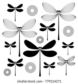 dragonfly background illustration