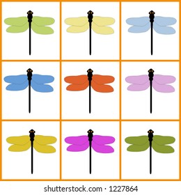 dragonfly  collection vector