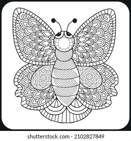 Dragonfly coloring book for adults