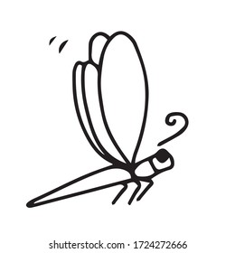  Dragonfly coloring book. Vector children's illustration African, Indian, totem, tribal, zentangle design. Sketch for adults coloring books, tattoos, posters, banner and postcard
