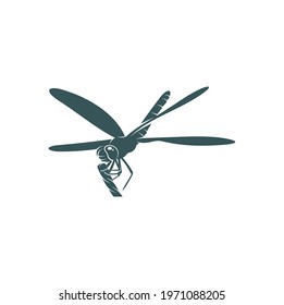 Dragonfly design vector illustration, Creative Dragonfly logo design concept template, symbols icons
