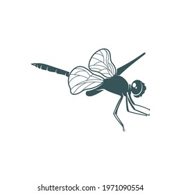 Dragonfly design vector illustration, Creative Dragonfly logo design concept template, symbols icons