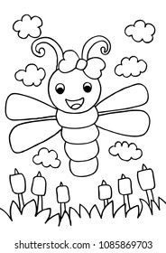 dragonfly doodle sketch