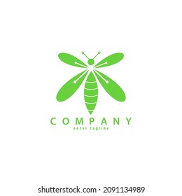 Dragonfly element design with modern concept
