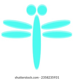 Dragonfly-Element, Vektorblau