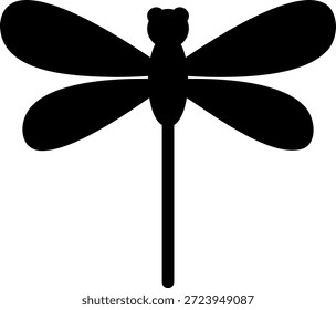 ícone de glifo de libélula ilustração vetor