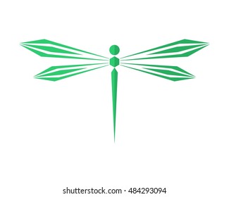 Dragonfly green icon