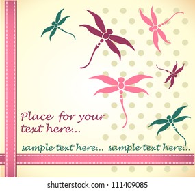 dragonfly greeting card
