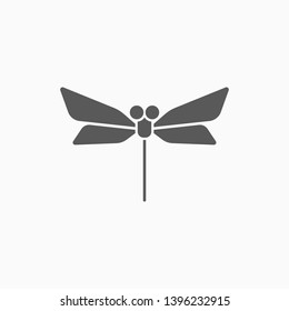 dragonfly icon, animal vector, insect illustration